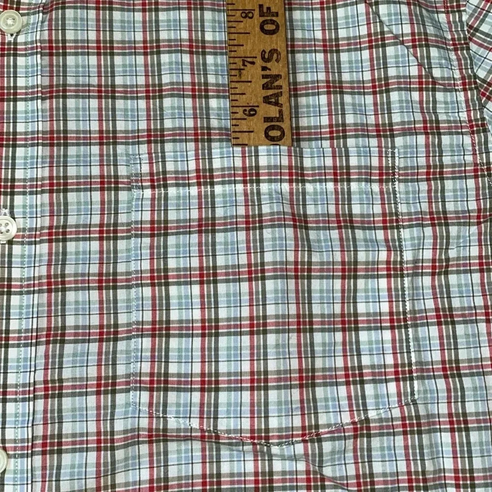 BANANA REPUBLIC button down short sleeve stretch soft wash slim fit NEW size XL - Picture 9 of 11